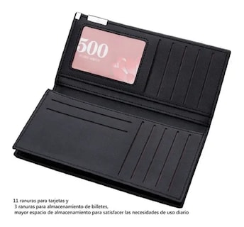 Foto 3 | Foto 3 | Cartera Billetera Larga Para Hombre color Negro