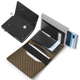 Foto 2 | Foto 2 | Cartera con Tarjetero de Aluminio Shendy Vendy color Dorado para Hombre
