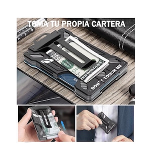Foto 3 | Foto 3 | Cartera Rfid Belug de Fibra de Carbono Negro