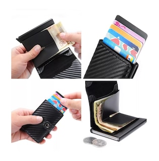 Foto 4 | Foto 4 | Cartera Tarjetero de Hombre con Protección Rfid color Negro