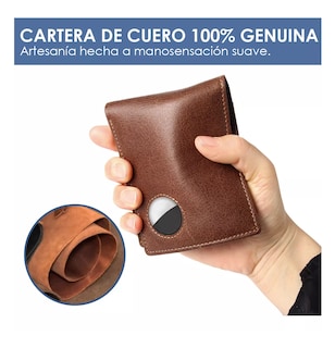 Foto 5 | Foto 5 | Cartera de Cuero Tarjetero con RDIF Bloqueo color Marrón para Hombre