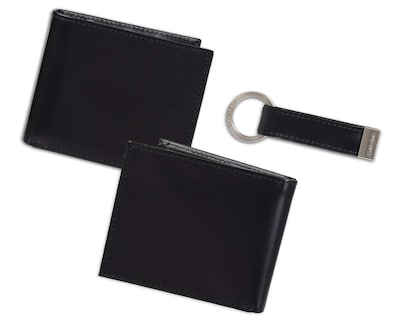 Foto 2 | Foto 2 | Set de Tarjeteros Minimalistas Calvin Klein Negra de Piel - Venta Internacional