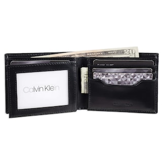 Foto 4 | Foto 4 | Set de Tarjeteros Minimalistas Calvin Klein Negra de Piel - Venta Internacional