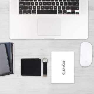 Foto 7 | Foto 7 | Set de Tarjeteros Minimalistas Calvin Klein Negra de Piel - Venta Internacional