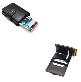 Foto 3 | Foto 3 | Cartera De Hombre Con Tarjetero De Aluminio Protección Rfid Negro