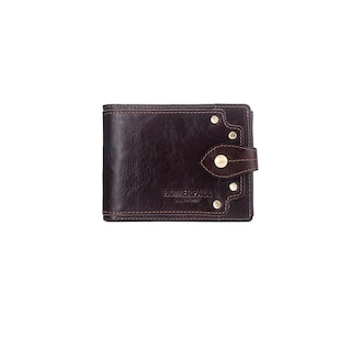 Foto 1 | Foto 1 | Cartera Para Caballero Carteras Piel Vaca, Marrón Oscuro