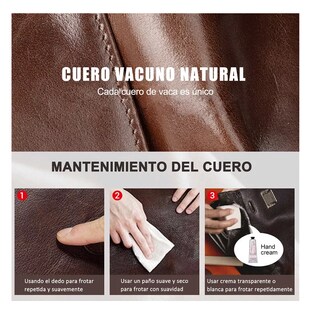 Foto 4 | Foto 4 | Cartera Para Caballero Carteras Piel Vaca, Marrón Oscuro