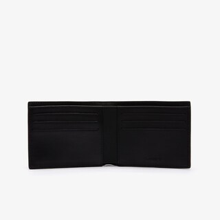 Foto 3 | Foto 3 | Billetera Lacoste Fitzgerald Pequeña De Piel Negra Para Hombre - Venta Internacional.