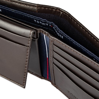 Foto 7 | Foto 7 | Cartera Tommy Hilfiger Plegable de Cuero Marrón para Hombre - Venta Internacional