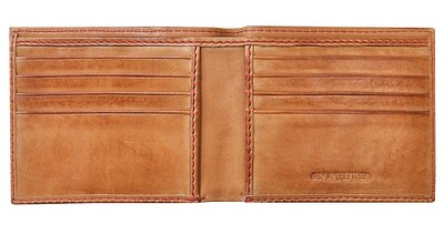 Foto 2 | Foto 2 | Cartera Plegable Rawlings Con Puntadas De Béisbol Para Hombre, Color Canela - Venta Internacional.