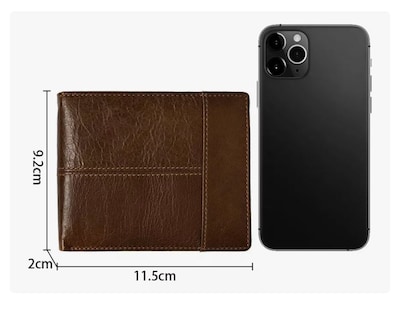 Foto 4 | Foto 4 | Cartera Hombre Piel Genuina Cartera Antirrobo Rfid/billetera Marrón Xtellar