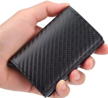 Foto 1 | Foto 1 | Cartera Xtellar Tarjetero Billetera De Cuero Protección Rfid Color Gris Oscuro