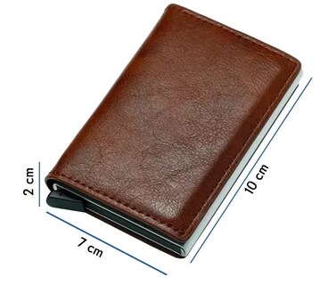 Foto 3 | Foto 3 | Cartera Xtellar Tarjetero Billetera De Cuero Protección Rfid Color Marrón