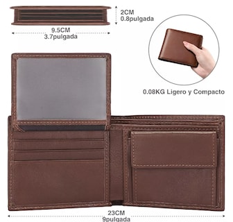 Foto 3 | Foto 3 | Cartera Xtellar Para Hombre Billetera Cafe