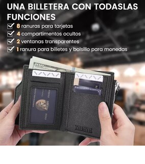 Foto 3 | Foto 3 | Cartera Monederos De Hombre Para Caballero