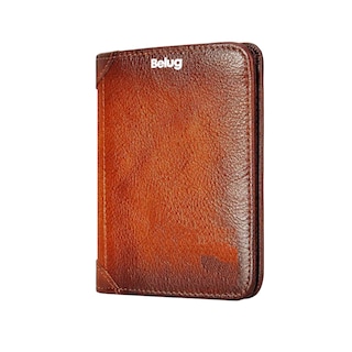 Foto 1 | Foto 1 | Cartera Para Hombre De Cuero Genuino Con Bloqueo, Marrón Belug
