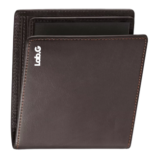 Foto 4 | Foto 4 | Cartera De Hombre Lab.g Piel Genuina Protección, Marrón Oscuro