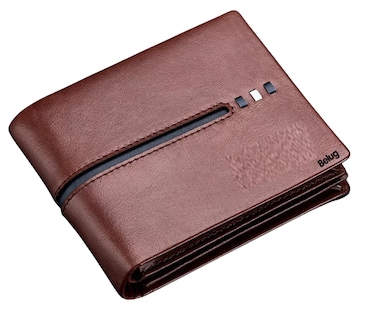 Foto 1 | Foto 1 | Cartera Plegable De Piel Genuina Gran Capacidad Para Hombre, Belug Marrón