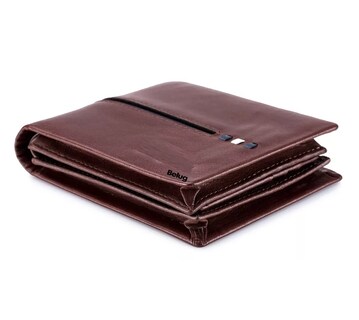Foto 4 | Foto 4 | Cartera Plegable De Piel Genuina Gran Capacidad Para Hombre, Belug Marrón