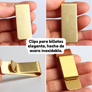 Foto 5 | Foto 5 | Clip Sujeta Billetes Cartera Metal Inoxidable Tarjeta