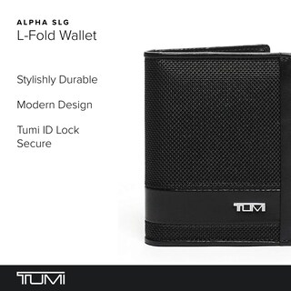 Foto 2 | Foto 2 | Cartera Tumi Alpha, Plegable En L, Delgada, Doble, De Nailon Balístico, Negra - Venta Internacional.