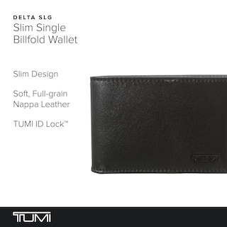 Foto 2 | Foto 2 | Billetera Tumi Delta Slim De Piel Con Cierre Individual, Rfid, Color Negro - Venta Internacional.