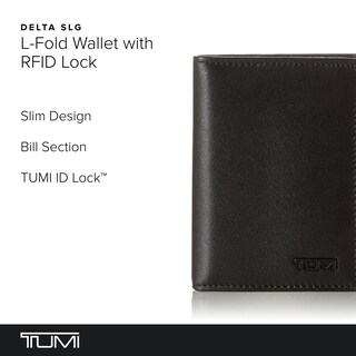 Foto 2 | Foto 2 | Cartera Tumi Delta Con Cierre Rfid Plegable En L, Delgado, Plegable, De Piel Negra - Venta Internacional.