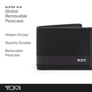 Foto 2 | Foto 2 | Funda Extraíble Wallet Tumi Alpha Global De Nailon Negro - Venta Internacional.
