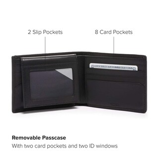 Foto 3 | Foto 3 | Funda Extraíble Wallet Tumi Alpha Global De Nailon Negro - Venta Internacional.