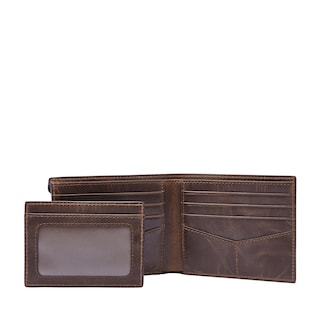 Foto 3 | Foto 3 | Cartera Fossil Ml3685201 Color Café De Piel Para Hombre