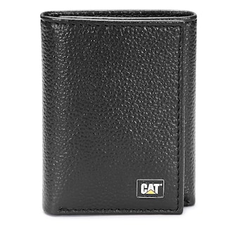 Foto 1 | Foto 1 | Cartera Cat Trifold De Piel Para Hombre, Color Negro - Venta Internacional.
