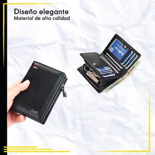Foto 5 | Foto 5 | Cartera Minimalista Para Hombre Tarjetero Billetera Lab.g Negro