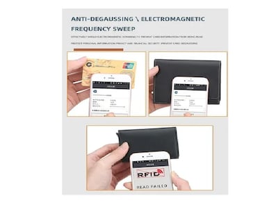 Foto 5 | Foto 5 | Xtellar Cartera Anti-rfid Unisex Con Tarjetero Metálico - Porta Billetes De Diseño Elegante