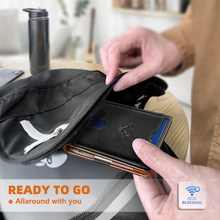 Foto 6 | Foto 6 | Billetera Bulliant De Piel Delgada Con Bloqueo Rfid, 11 Tarjetas Para Hombre - Venta Internacional.