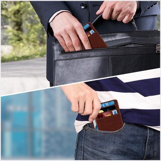 Foto 6 | Foto 6 | Tarjetero Fintie Slim Minimalista de Piel con Bloqueo Rfid - Venta Internacional