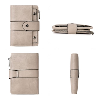 Foto 6 | Foto 6 | Billetera Cluci Pequeña De Piel Plegable Para Mujer Con Monedero - Venta Internacional.