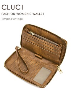 Foto 3 | Foto 3 | Cartera Cluci Para Mujer, Grande, De Piel, Con Bloqueo Rfid, Color Beige Bohemio - Venta Internacional.