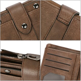 Foto 5 | Foto 5 | Tarjetero Plegable Pequeño De Piel Wallet Cluci Para Mujer - Venta Internacional.