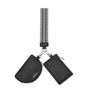 Foto 1 | Foto 1 | Cartera De Pulsera Cluci Con Doble Funda De Piel Desmontable, Color Negro - Venta Internacional.