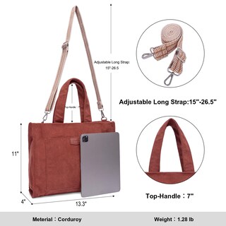 Foto 3 | Foto 3 | Bolso De Hombro Cluci Corduroy A La Moda Para Mujer - Venta Internacional.
