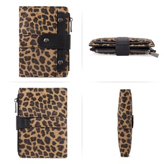 Foto 6 | Foto 6 | Billetera Cluci Pequeña De Piel Plegable Con Monedero Para Mujer - Venta Internacional.