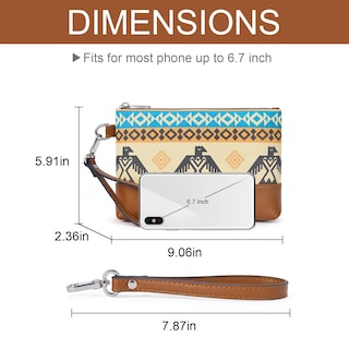 Foto 3 | Foto 3 | Bolso De Mano Wallet Cluci De Piel De Gran Capacidad Para Mujer - Venta Internacional.