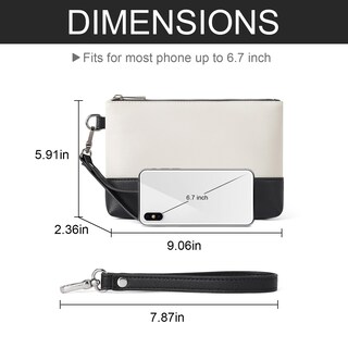 Foto 3 | Foto 3 | Pulsera De Piel Wallet Cluci Para Mujer De Gran Capacidad, Color Blanco Roto - Venta Internacional.