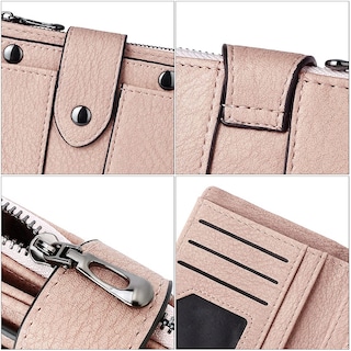 Foto 5 | Foto 5 | Billetera Cluci Pequeña De Piel Plegable Para Mujer Con Monedero - Venta Internacional.