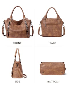 Foto 6 | Foto 6 | Bolso Holgado Cluci De Piel Vegana Grande Para Mujer Con Correa - Venta Internacional.