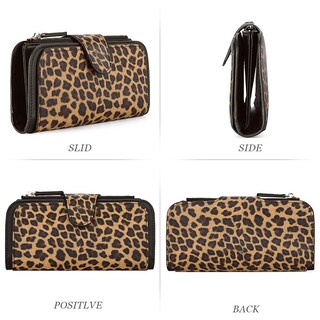 Foto 6 | Foto 6 | Tarjetero Triple Wallet Cluci De Piel Con Bloqueo Rfid Para Mujer - Venta Internacional.