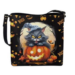Foto 1 | Foto 1 | Bolso Tipo Bombonera Hugs Idea Halloween De Piel De Gato Negra Para Mujer - Venta Internacional.