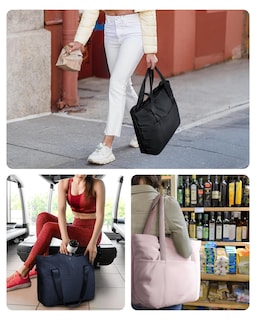 Foto 7 | Foto 7 | Bolsa Bagsmart Para Mujer Plegable Con Cremallera, 20 L, Azul Marino - Venta Internacional.