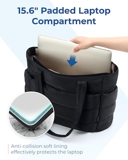 Foto 7 | Foto 7 | Bolsa Bagsmart, Ligera Y Acolchada, Con Compartimentos, Color Azul Marino - Venta Internacional.
