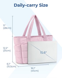 Foto 5 | Foto 5 | Bolsa De Mano Bagsmart Lightweight Puffy Para Mujer, 20 L (rosa) - Venta Internacional.
